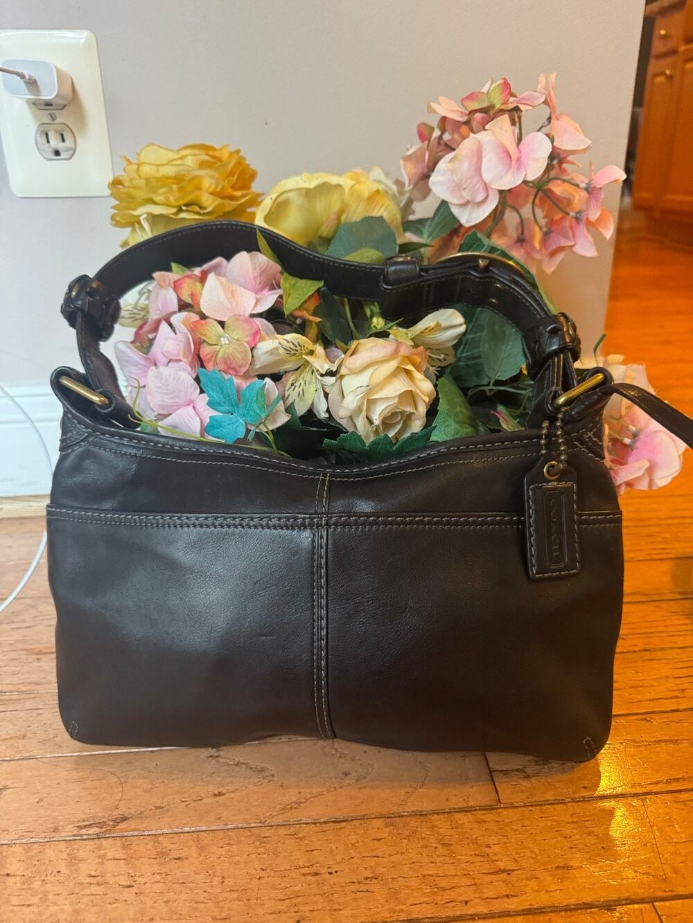 Coach Bleeker Shoulder Bag 2007 Black Leather Style #11416 (500